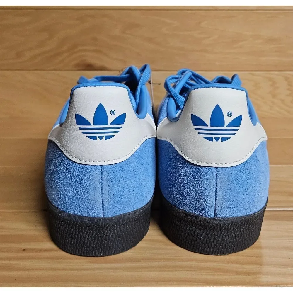 Adidas Originals Gazelle Sky Blue White Gum Mens Trainer Shoe Sneaker ID6104 - Picture 9 of 15